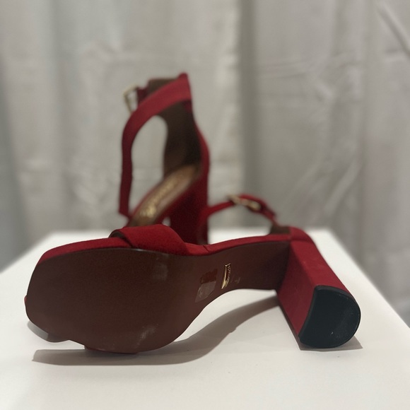 Intervalle high heels red sandals - Picture 4 of 4